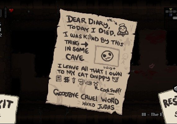 The Binding of Isaac: Rebirth es un título roguelike con ilustraciones dibujadas a mano