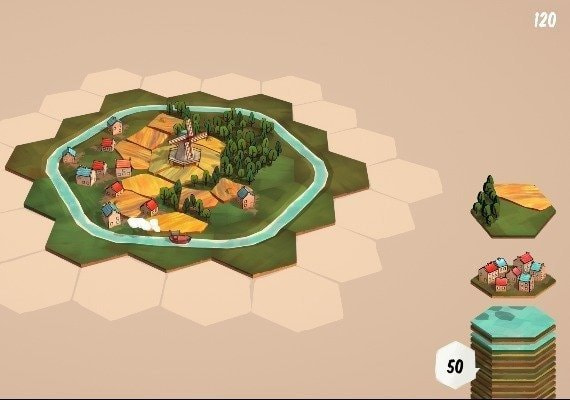 Build a cozy landscape using various tiles