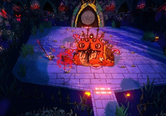 In Cult of the Lamb, you're a cute lamb that can perform dark rituals