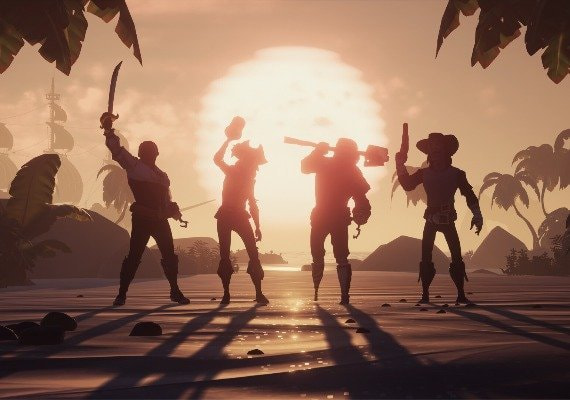 Create a pirate crew with your friends and manage your ship