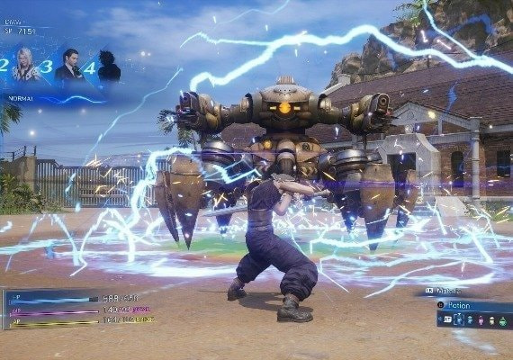 Crisis Core: Final Fantasy VII Reunion features exciting turn-based combat