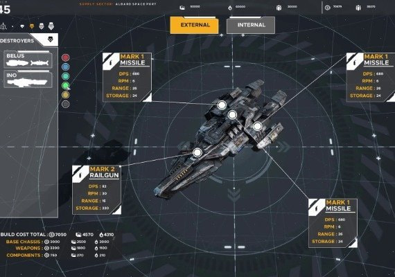 Falling Frontier lets you design your own spacecraft