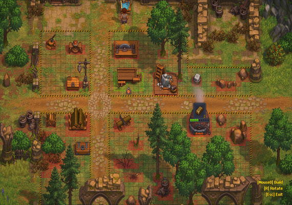 Resource gathering and automated production are key parts of the gameplay.