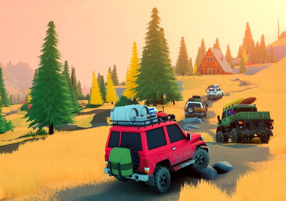 Vehicles follow the 1960s–1980s 4x4 tradition and can be upgraded and repainted as objectives are completed.