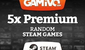GAMIVO 5x Premium Random Steam Games Global Steam