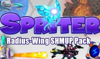 Spriter - Radius-Wing SHMUP Animated Art Pack EN Global Steam