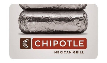 Chipotle Gift Card USD US $6 Food