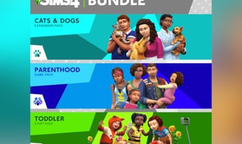 The Sims 4: Cats and Dogs + Parenthood + Toddler Stuff - Bundle DLC EN EU Xbox One Xbox Series