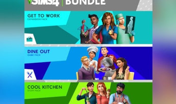 The Sims 4: Get to Work + Dine Out + Cool Kitchen Stuff - Bundle DLC EN United States Xbox One Xbox Series