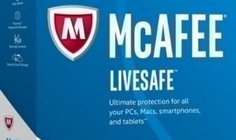 McAfee LiveSafe 2022 1 Year 10 Dev Global Software License