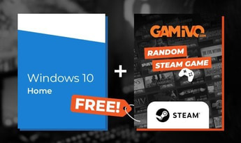 Windows 10 Home + GAMIVO Random Steam Game Global Official website