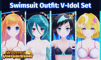 Neptunia Virtual Stars - Swimsuit Outfit: V-Idol Set DLC EN Global Steam