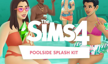 The Sims 4: Poolside Splash Kit DLC Global EA App