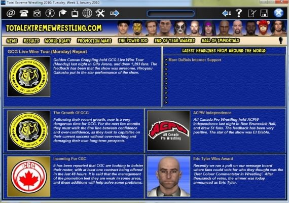 Total Extreme Wrestling 2010 EN Global screenshot 2