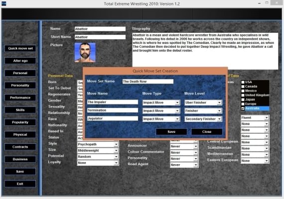 Total Extreme Wrestling 2010 EN Global screenshot 4