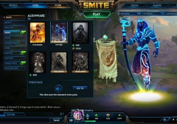 Smite: Ra and Alienware Skin EN Global screenshot 2