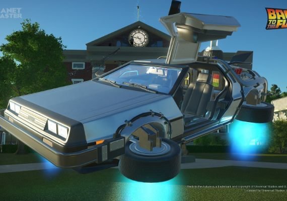 Planet Coaster - Back to the Future Time Machine Construction Kit DLC EU screenshot 3