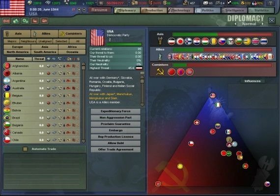 Hearts of Iron III Complete Edition EN/DE/FR/IT Global screenshot 3