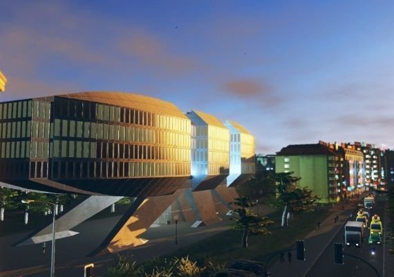 Cities: Skylines - Content Creator Pack: High-Tech Buildings DLC EN/DE/FR/PL/PT/RU/ES Global screenshot 2