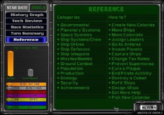 Master of Orion 1+2 EN/DE/FR Global screenshot 2