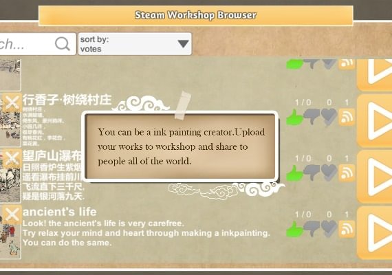 Chinese Ink Painting Puzzle & Creator EN/DE/JA/KO/RU/ZH/ES/ZH Global screenshot 3