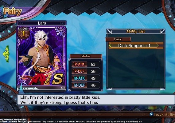 Fairy Fencer F ADF Fairy Set 3: Lars and Foxer DLC EN/JA/ZH Global screenshot 3