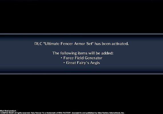 Fairy Fencer F ADF Ultimate Fencer Armor Set DLC EN/JA/ZH Global screenshot 2