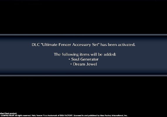 Fairy Fencer F ADF: Ultimate Fencer Accessory Set DLC EN/JA/ZH Global screenshot 2