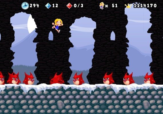 Giana Sisters 2D EN/DE/FR/IT/PT/RU/ES Global screenshot 2