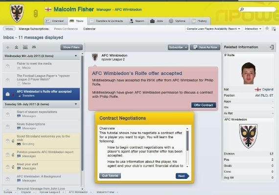 Football Manager 2012 EN Global screenshot 3