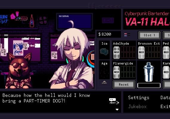 VA-11 Hall-A Cyberpunk Bartender Action EN/JA/ZH Global screenshot 4