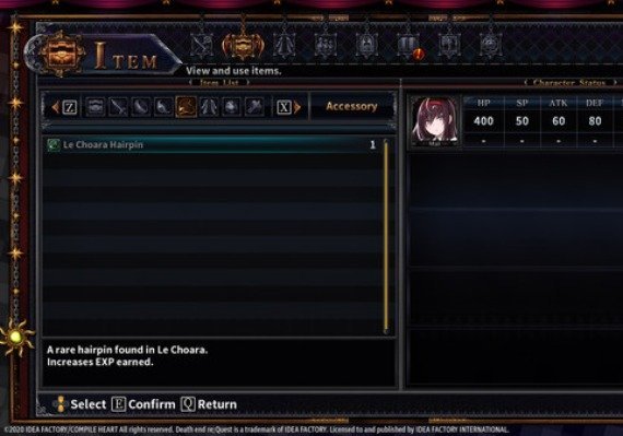 Death end re;Quest 2 - EXP Booster Equipment DLC EN/JA/ZH/ZH Global screenshot 2