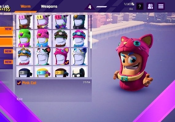 Worms Rumble - Cats & Dogs Double Pack DLC Global screenshot 2