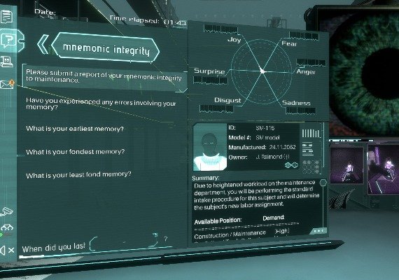 Silicon Dreams: Cyberpunk Interrogation EN/DE Global screenshot 2