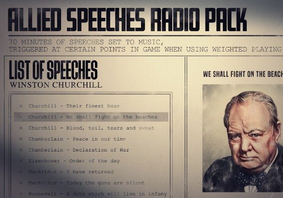 Hearts of Iron IV - Allied Speeches Music Pack DLC EN/DE/FR/PL/PT/RU/ES Global screenshot 3