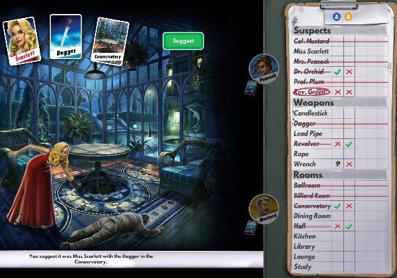 Clue/Cluedo Classic Edition EN/DE/FR/IT/JA/ZH/ES Global screenshot 3