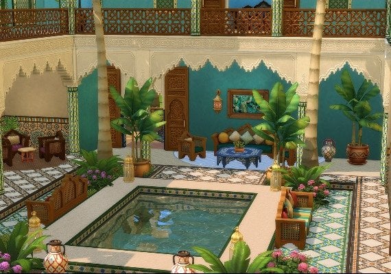 The Sims 4: Courtyard Oasis Kit DLC Global screenshot 2
