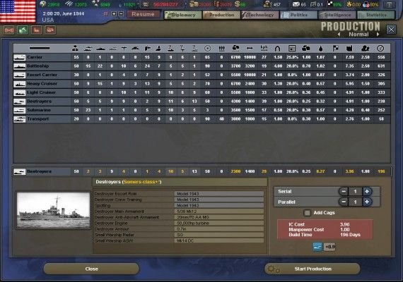 Hearts of Iron III EN/DE/FR/IT Global screenshot 2
