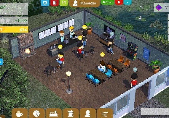 Coffee Shop Tycoon EN Global screenshot 3