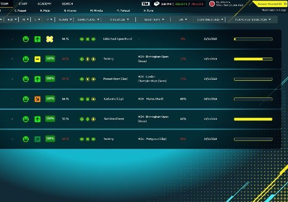 Tennis Manager 2022 EN/DE/FR/IT/ES Global screenshot 3