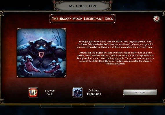 Talisman: The Blood Moon Expansion - Legendary Deck DLC EN/DE/FR/IT/PL/RU/ES Global screenshot 2
