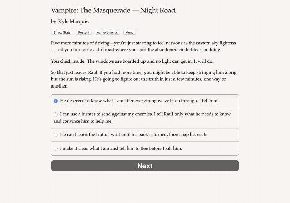 Vampire: The Masquerade - Night Road EN Global screenshot 3