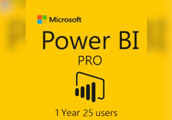 MS Power BI Pro 25 Users 1 Year EN Global