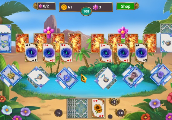 Solitaire Quest: Garden Story EN/DE/FR/ES/UK Global screenshot 2
