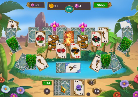 Solitaire Quest: Garden Story EN/DE/FR/ES/UK Global screenshot 3