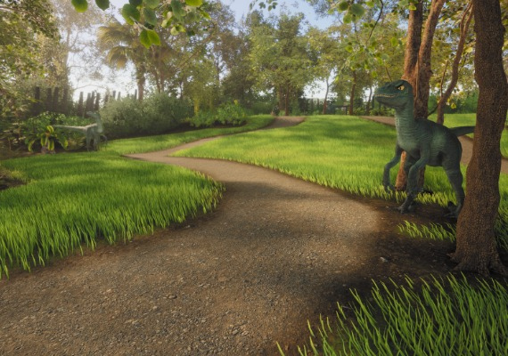 Lawn Mowing Simulator - Dino Safari DLC Global screenshot 3