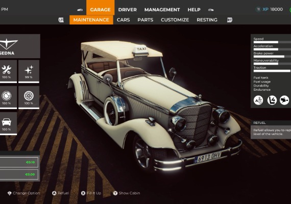 Taxi Life: A City Driving Simulator - VIP Vintage Convertible Car DLC EN Global screenshot 4
