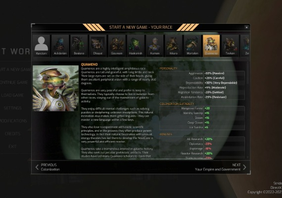 Distant Worlds 2 - Factions - Quameno and Gizureans DLC EN Global screenshot 2