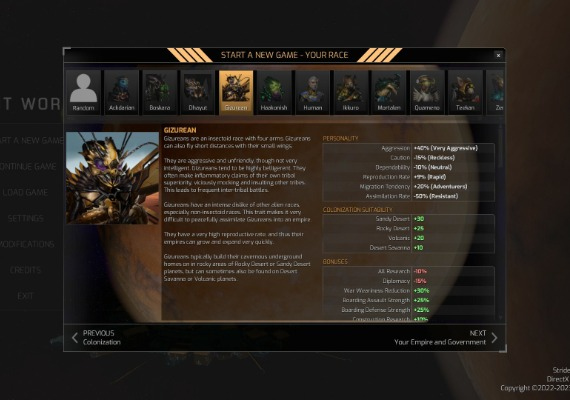 Distant Worlds 2 - Factions - Quameno and Gizureans DLC EN Global screenshot 3