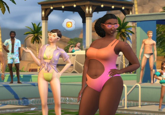 The Sims 4: Poolside Splash Kit DLC Global screenshot 2